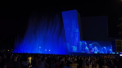 深圳欢乐港湾 一场水秀表演的视觉盛宴纪实